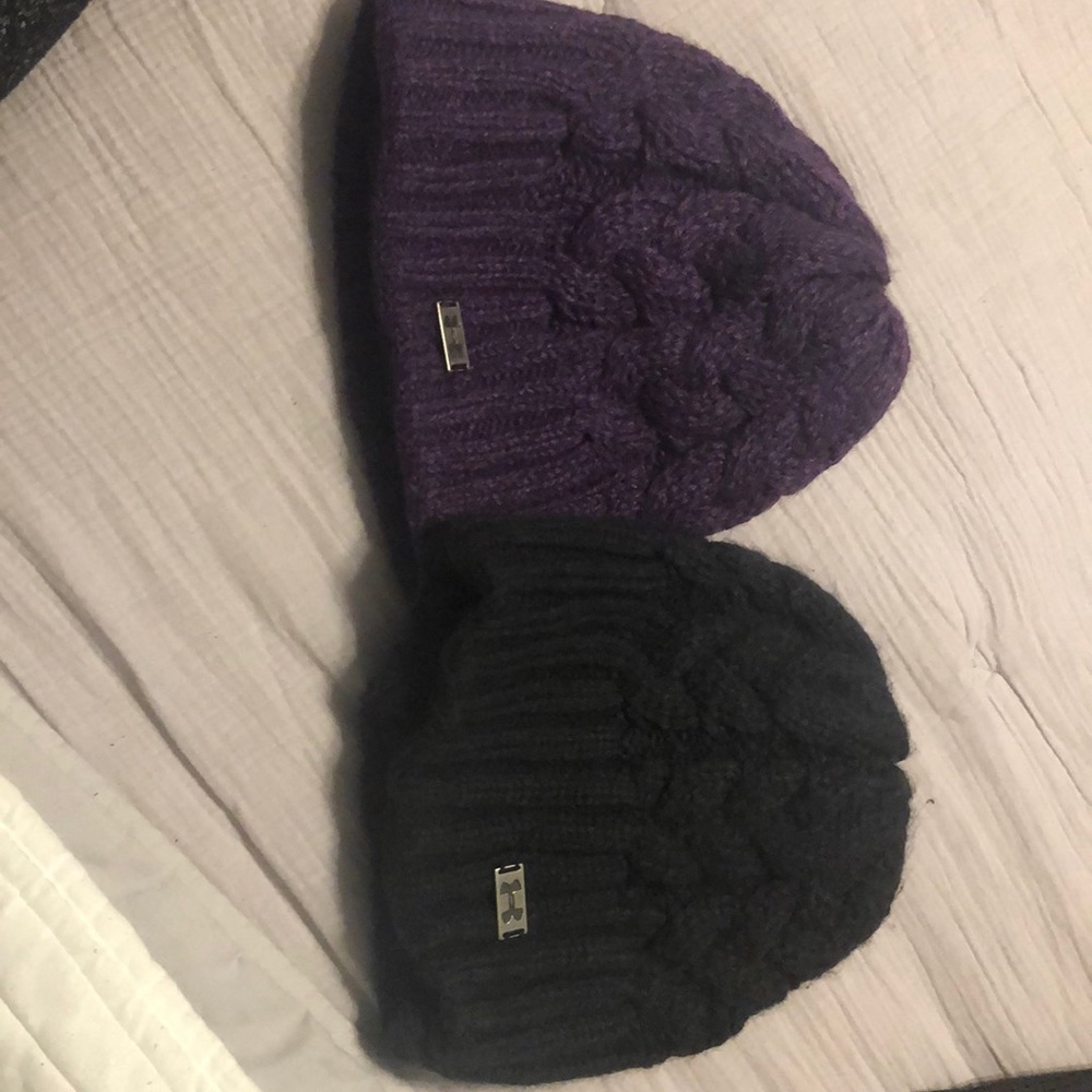 Two under armour women’s beanie